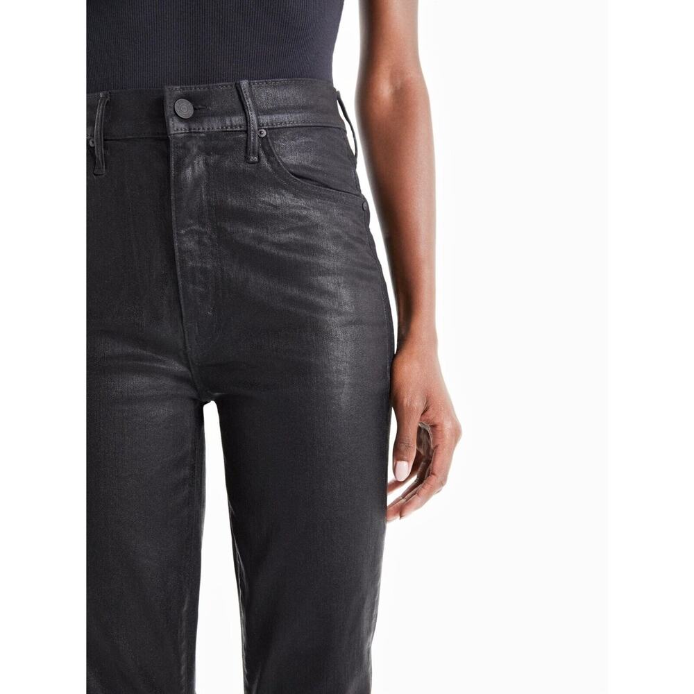 NEW Mother Sz 30 (Fits like a sz 27/28) The Swooner Ankle Wet Paint Coated Denim
